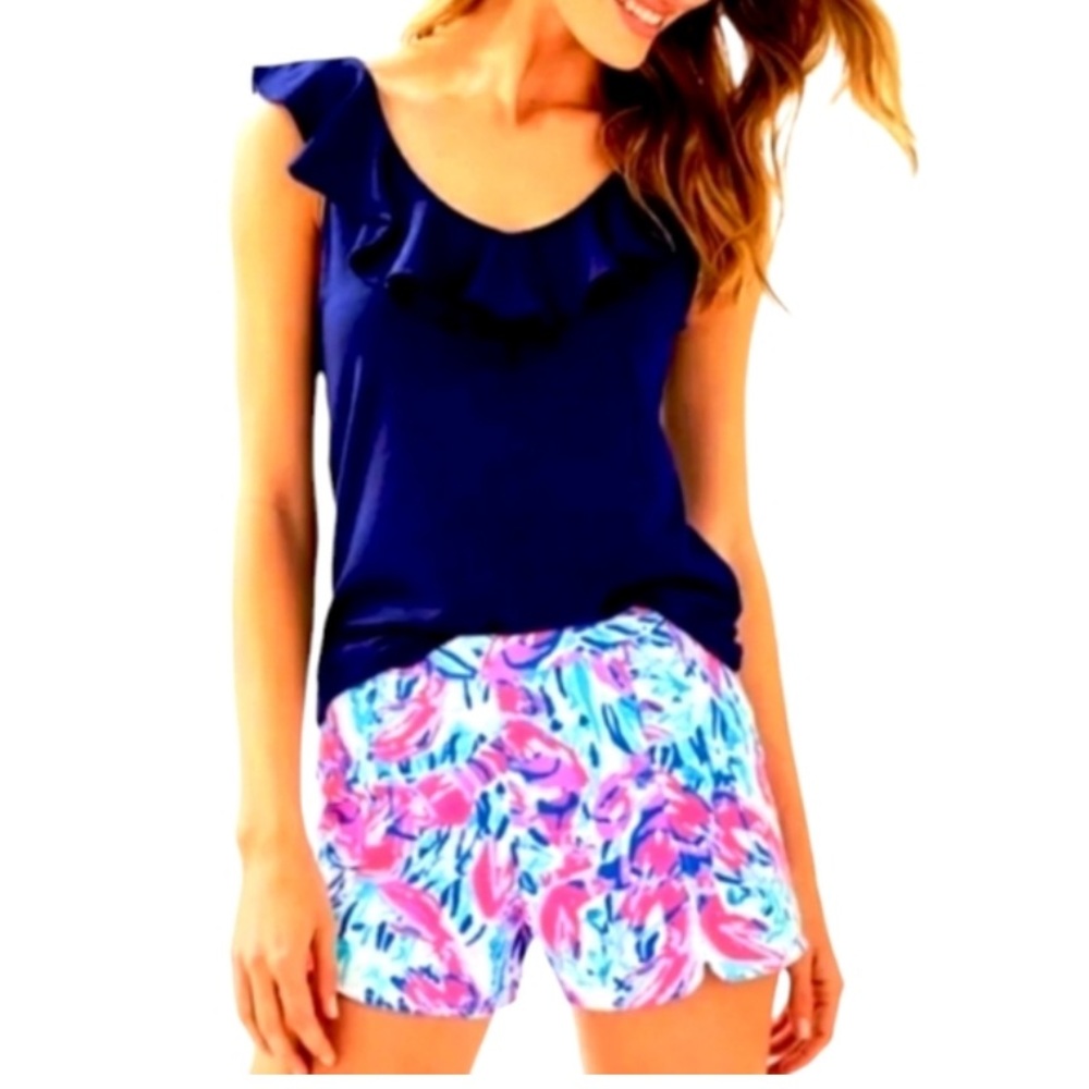 Lilly Pulitzer Hazelle Stretch Shorts  Cracked Up Lobster 🦞 Size 6
